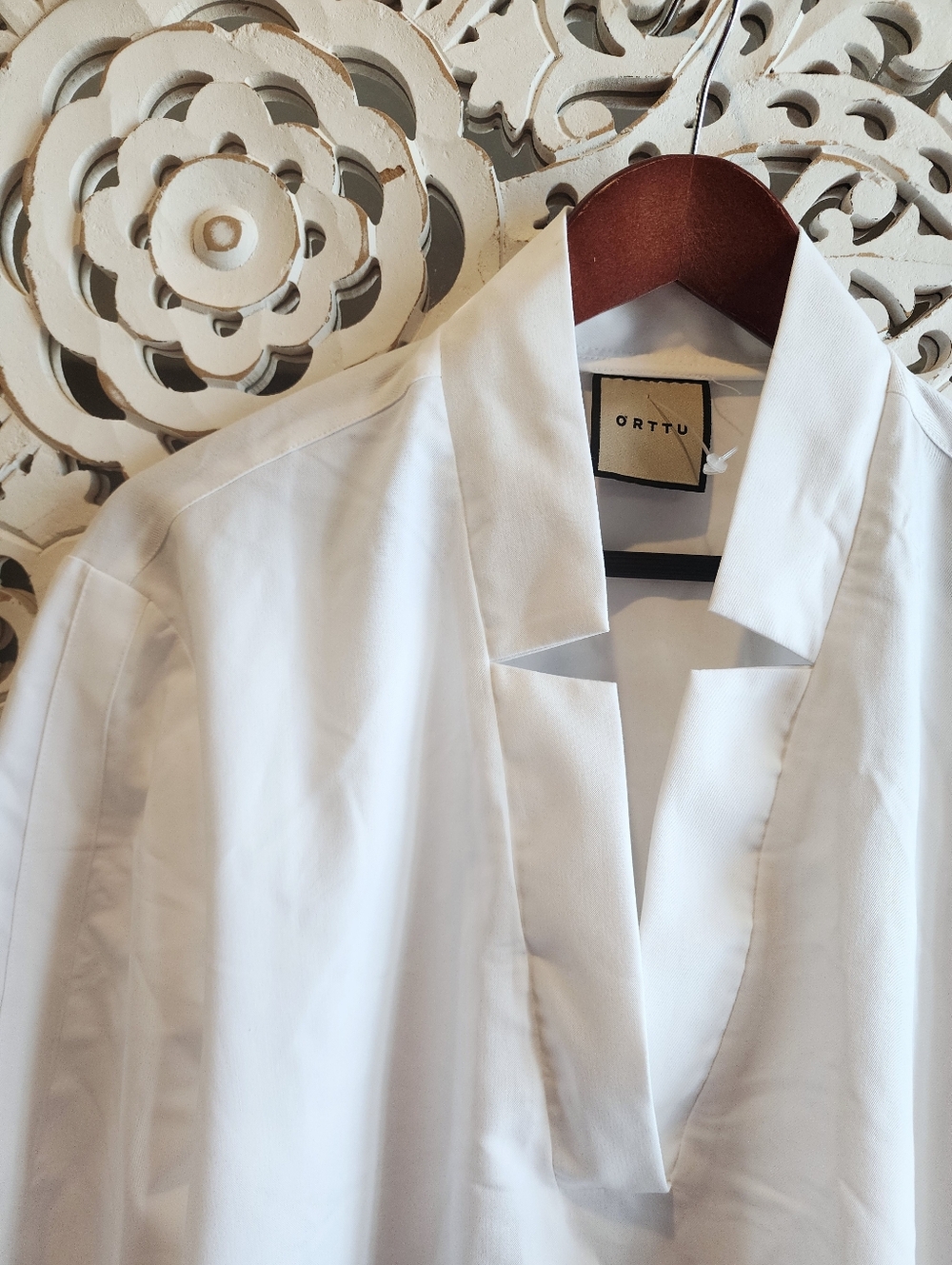 ORTTO Star Neck Shirt Long Sleeve Size MEDIUM - Picture 11 of 13